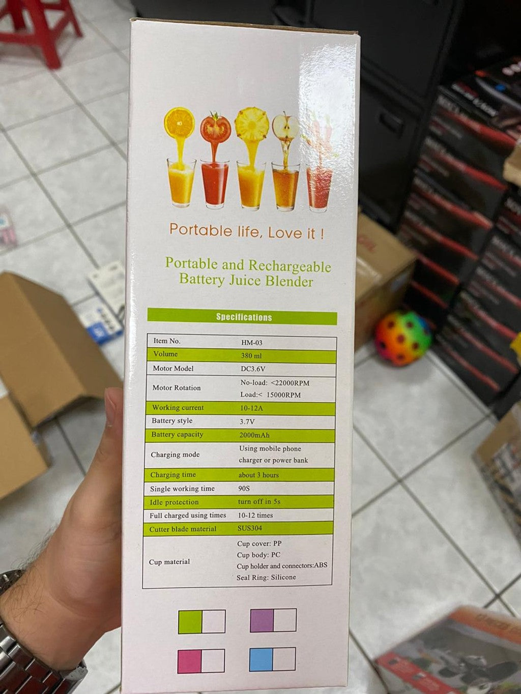 Licuadora Portatil - 380 Ml