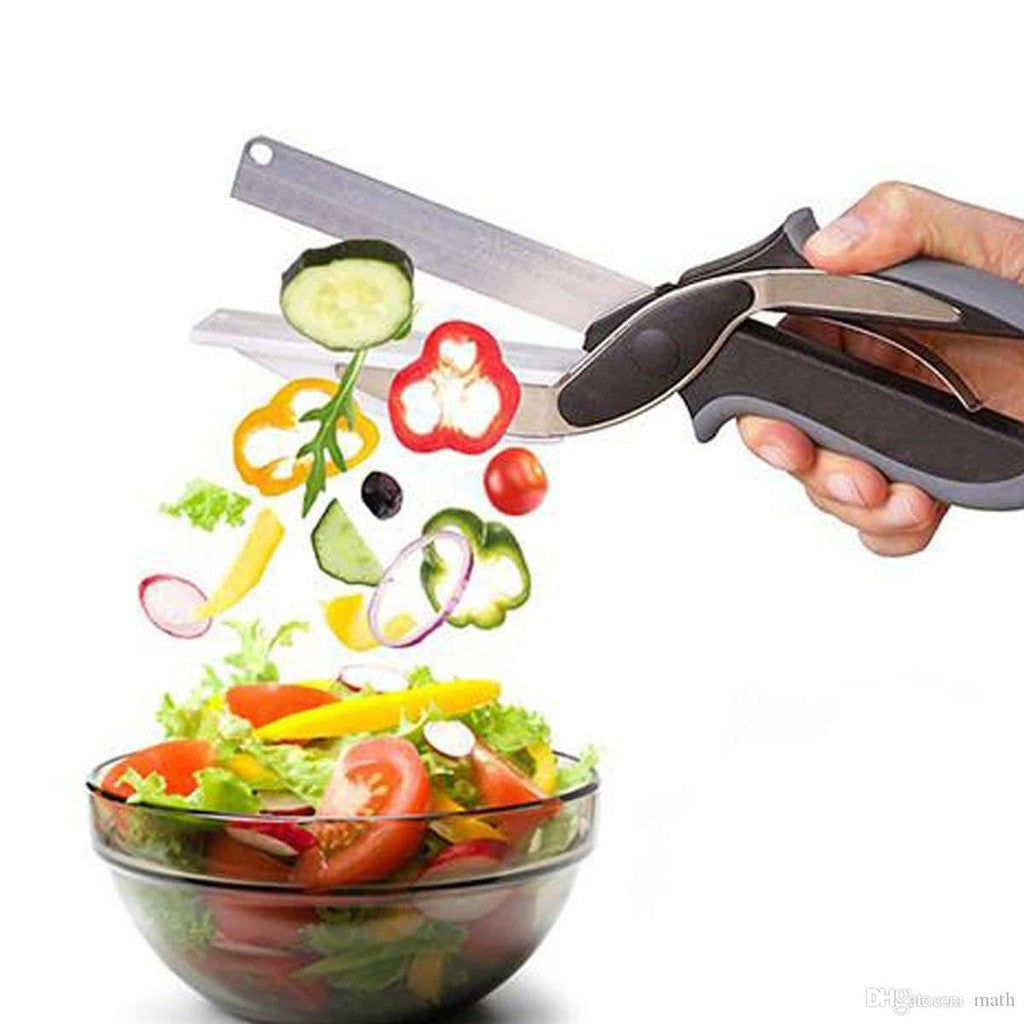 Cortador Inteligente 2 En 1 Cuchillo y tabla de cortar