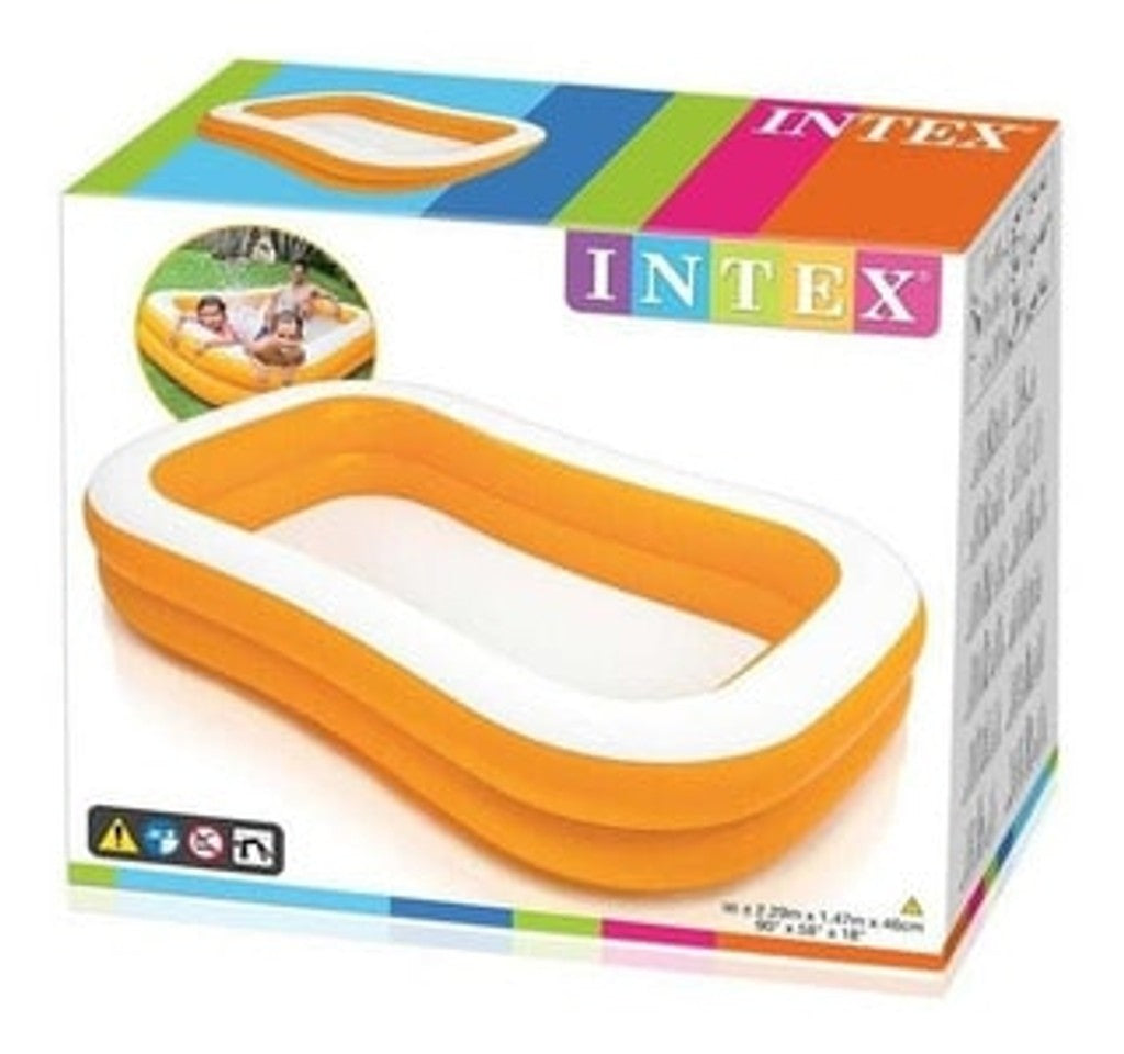 Intex - 57181Np - Piscina Ovalada Anaranjada - 2.29M X 1.47M X 46Cm