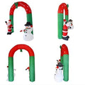 Inflable Christmas  Arco Con Santa Y Muñeco De Nieve