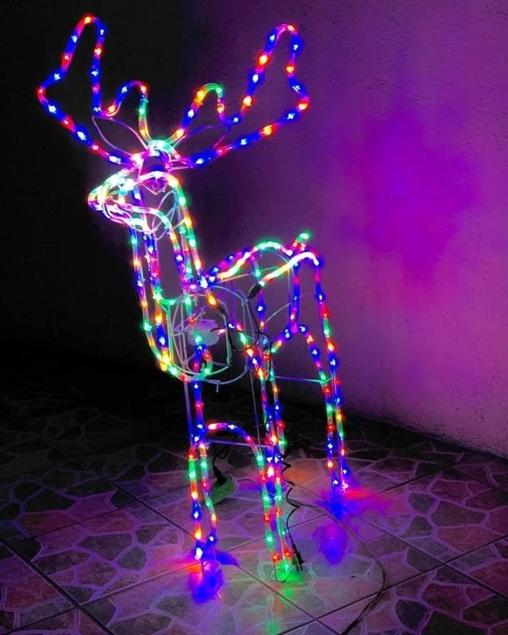 Venadito Armadura Esqueleto De Luces Mediano