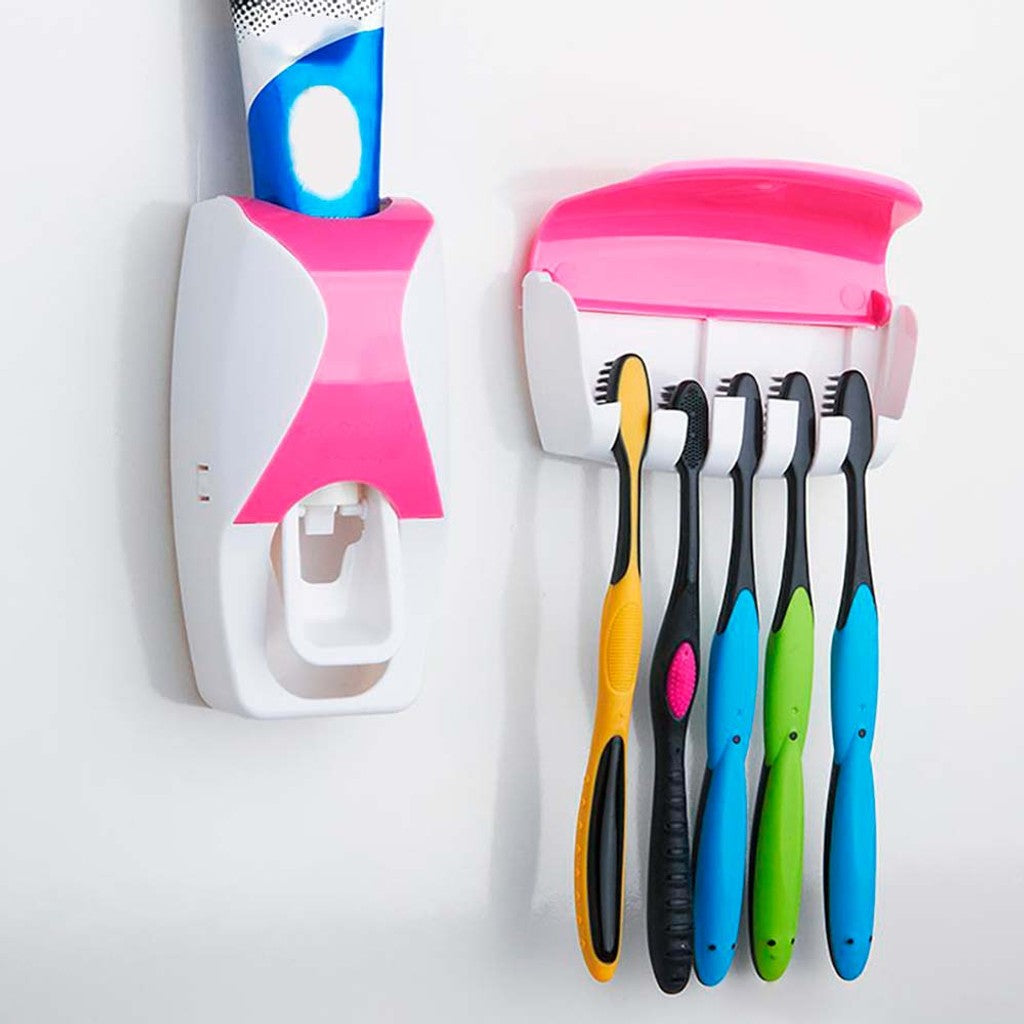 Dispensador De Pasta De Dientes Y Cepillos Sencillo