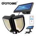 Lampara Con Panel Solar, Sensor De Movimiento Y Control Remoto Yt-140