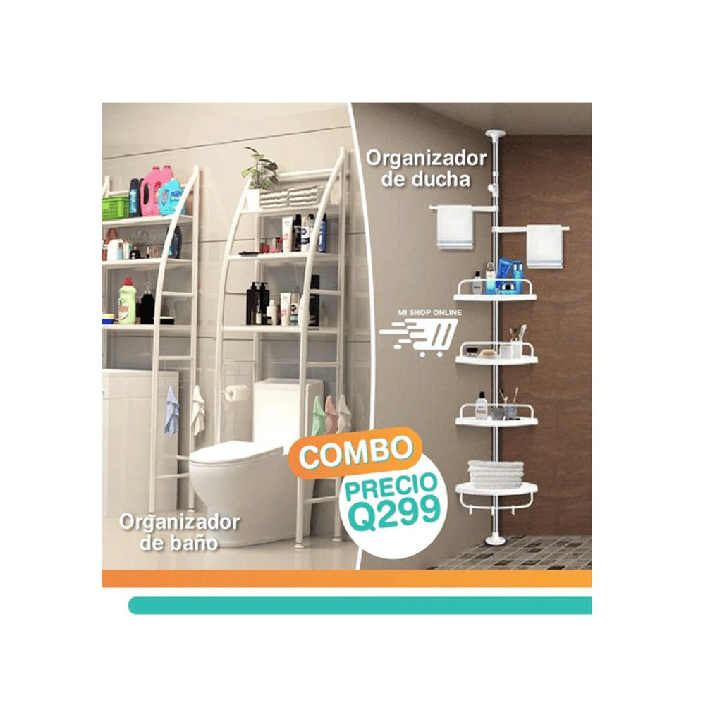 Oferta Organizador De Ducha + Organizador De Sanitario