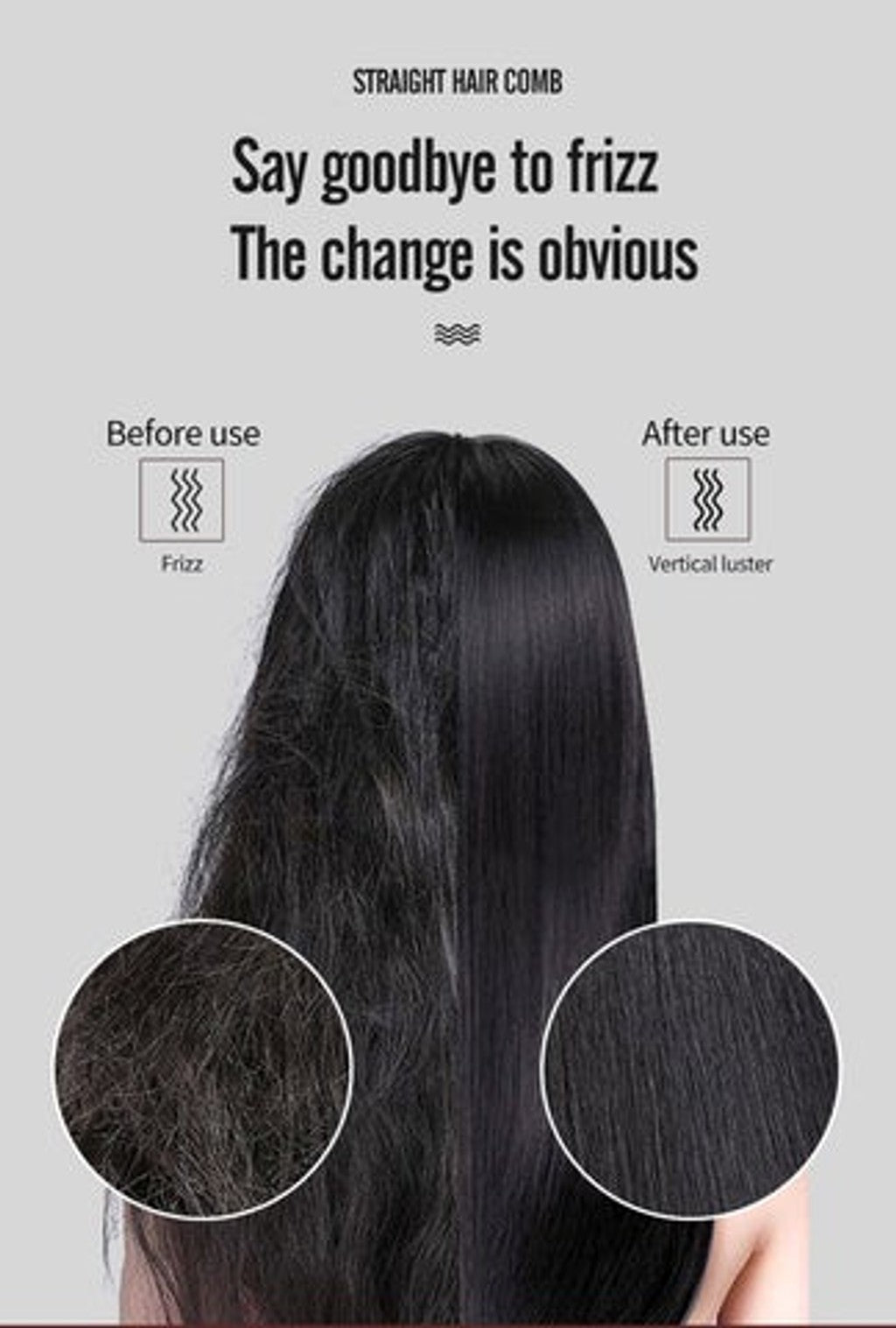 Peine Alisador Straight Comb