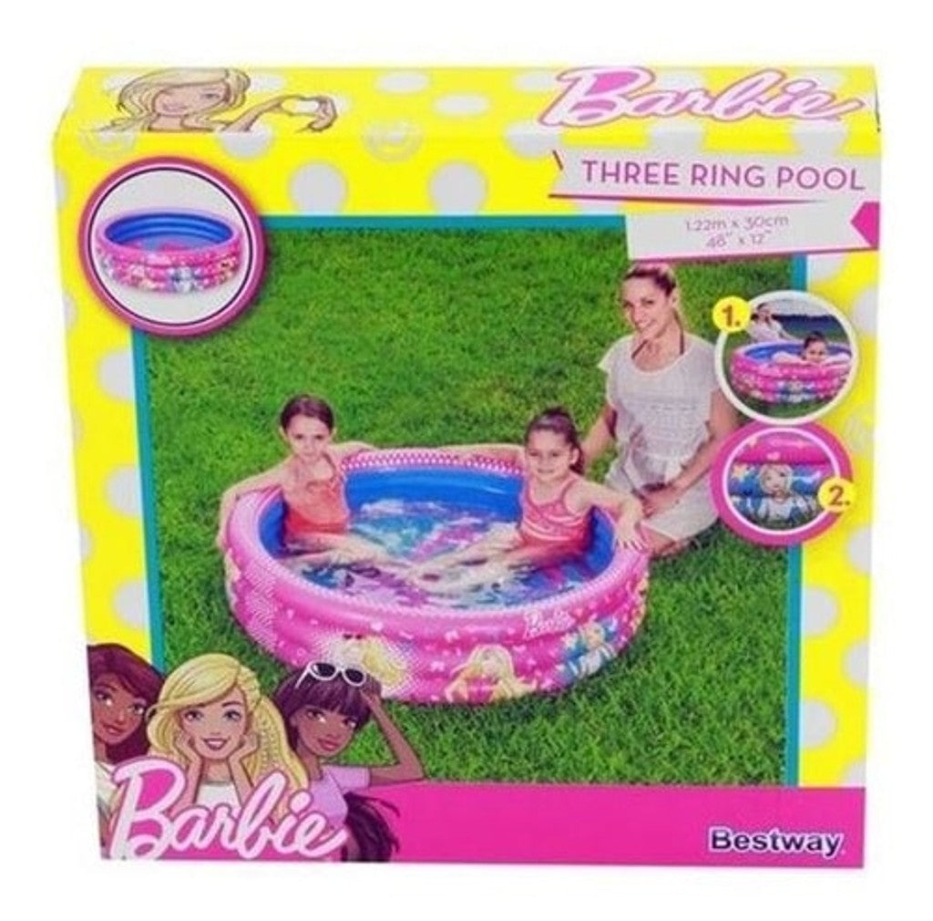 Piscina Inflable Bestway Barbie 3-Ring 1.22M X 30Cm