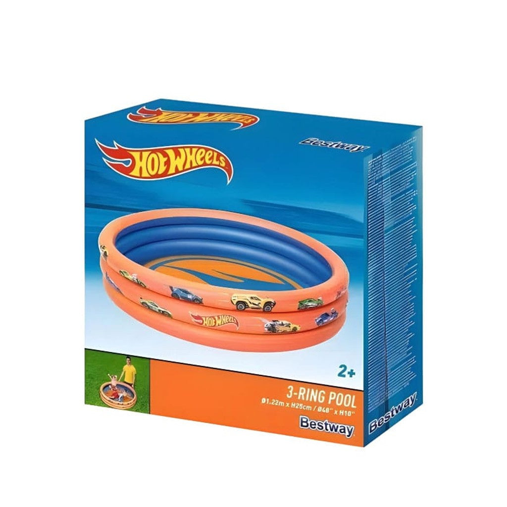 Piscina Inflable Bestway Hot Wheels 93403 1.22M X 25Cm