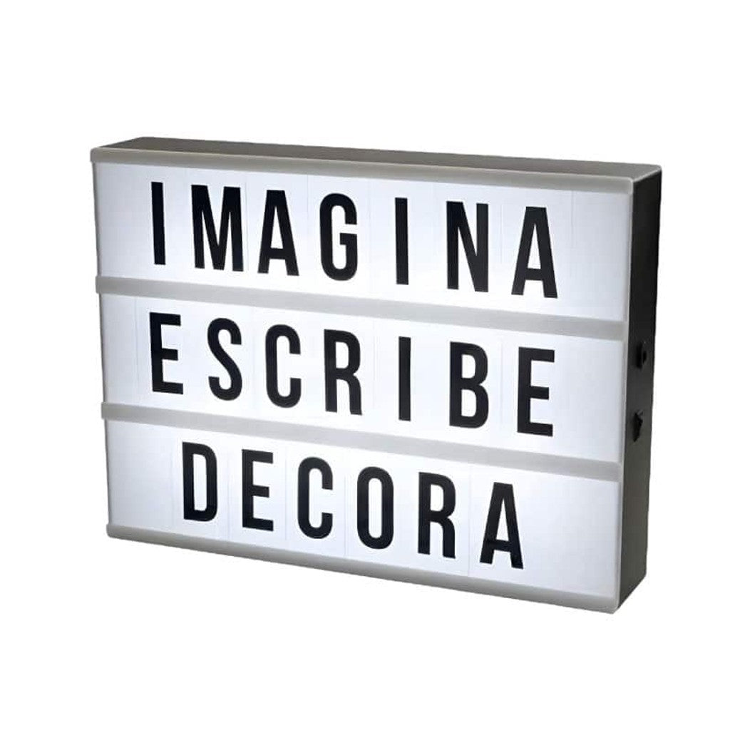 Caja Cinematica - Led Message Light Box