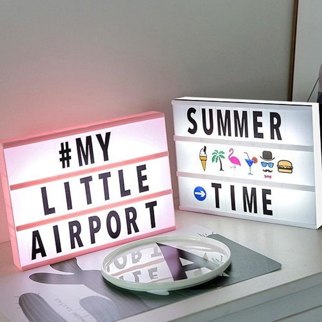 Caja Cinematica - Led Message Light Box