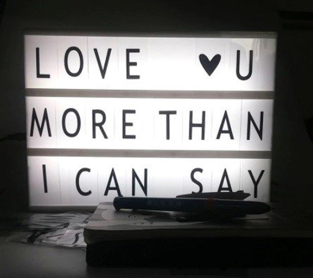 Caja Cinematica - Led Message Light Box