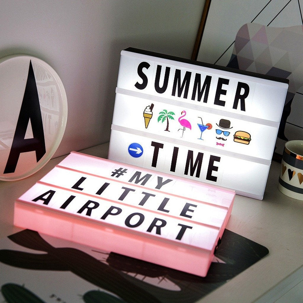 Caja Cinematica - Led Message Light Box