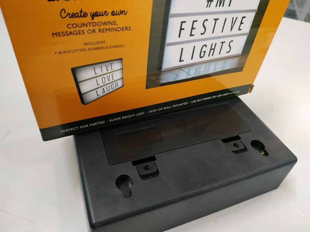 Caja Cinematica - Led Message Light Box