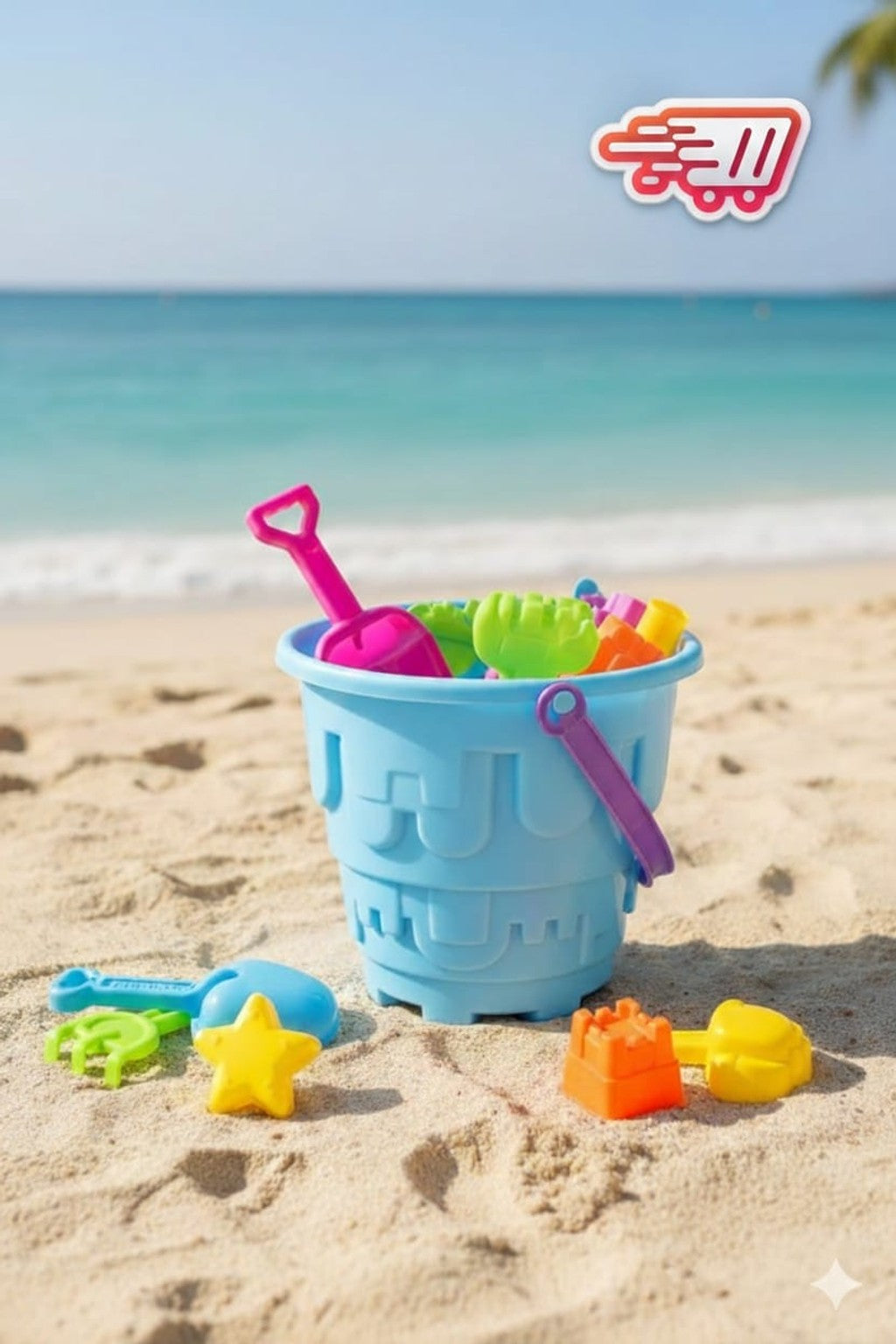 Cubeta para Playa con Accesorios