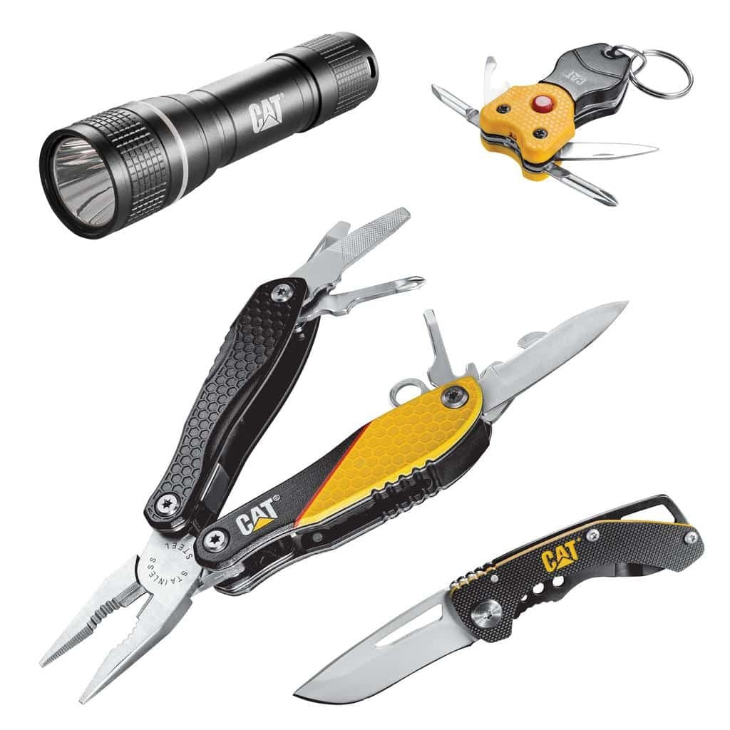 SET DE HERRAMIENTAS MUNTIFUNCIONALES 4PZAS, MARCA CAT