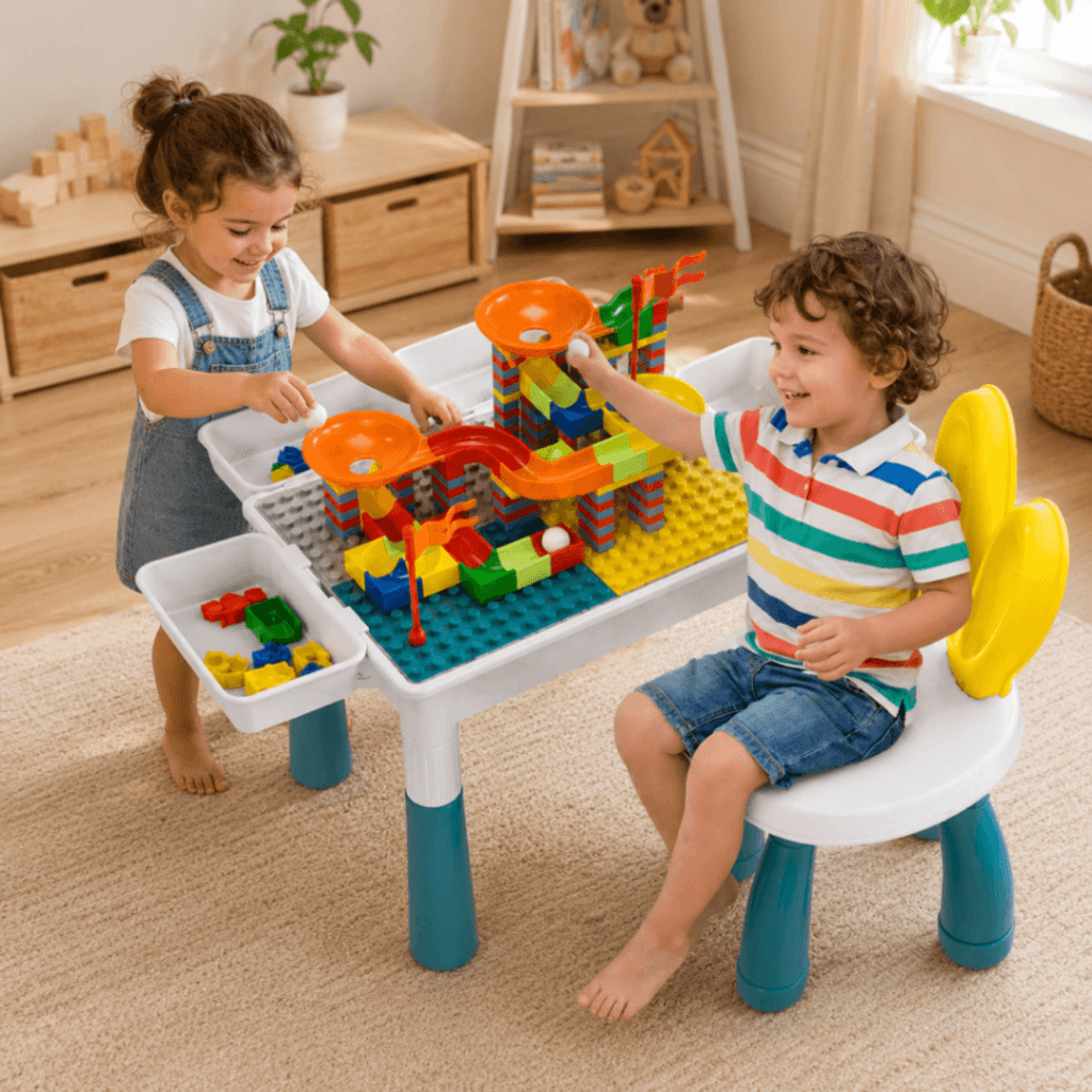 Mesa Infantil De Bloques