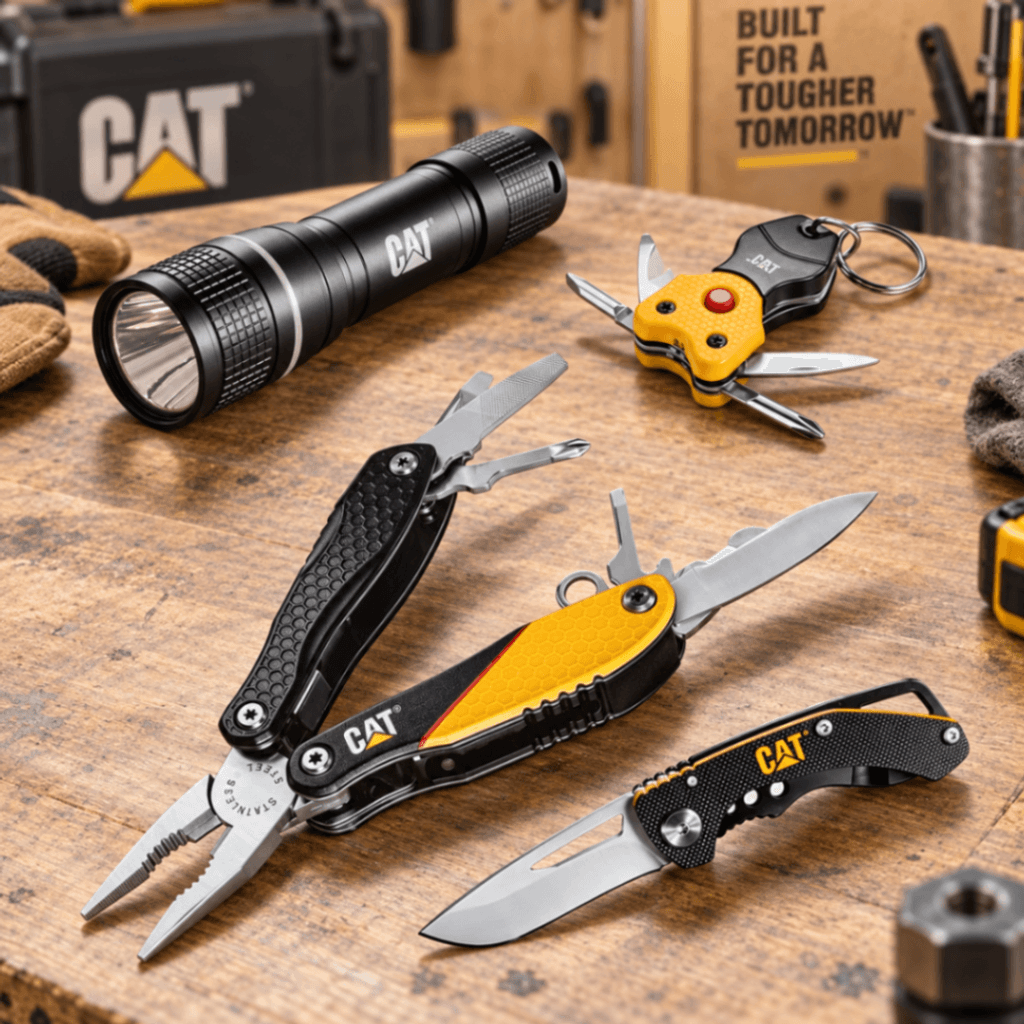 SET DE HERRAMIENTAS MUNTIFUNCIONALES 4PZAS, MARCA CAT