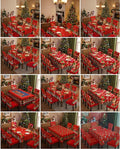 Juego Navideño de Mantel y 6 Fundas para Sillas