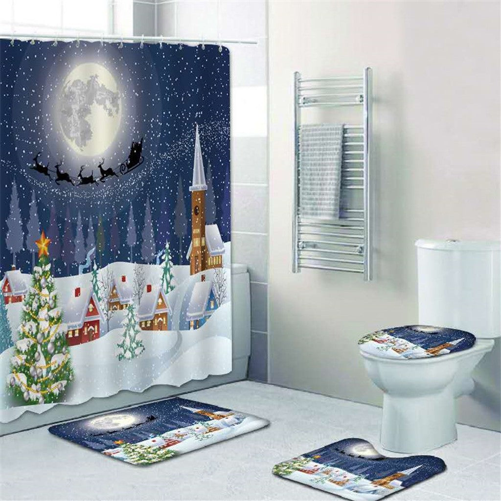 Kit para Baño Navideño 4Pz