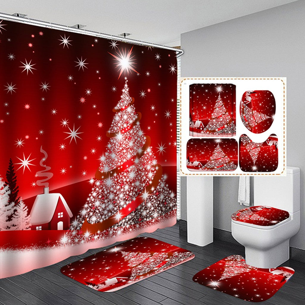 Kit para Baño Navideño 4Pz