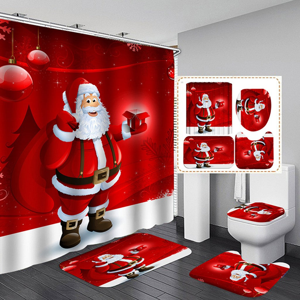 Kit para Baño Navideño 4Pz
