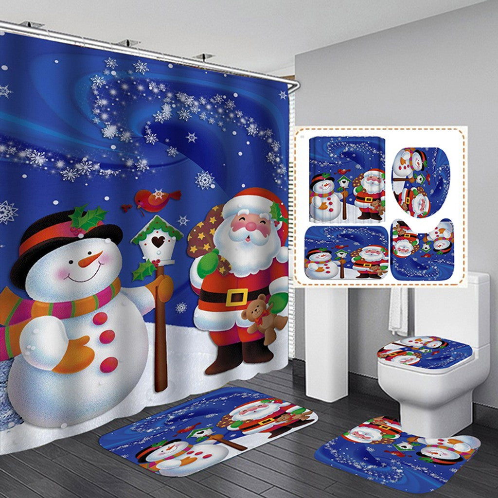 Kit para Baño Navideño 4Pz