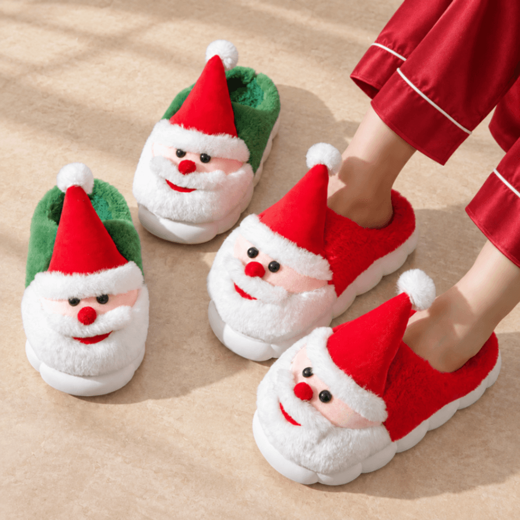 Pantuflas Navideñas Santa