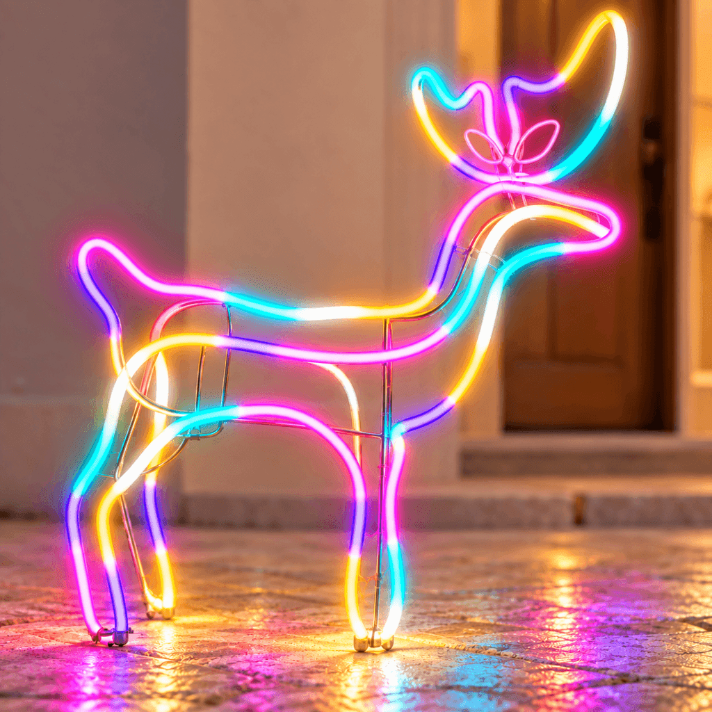 Venadito Armadura Esqueleto Neon Grande