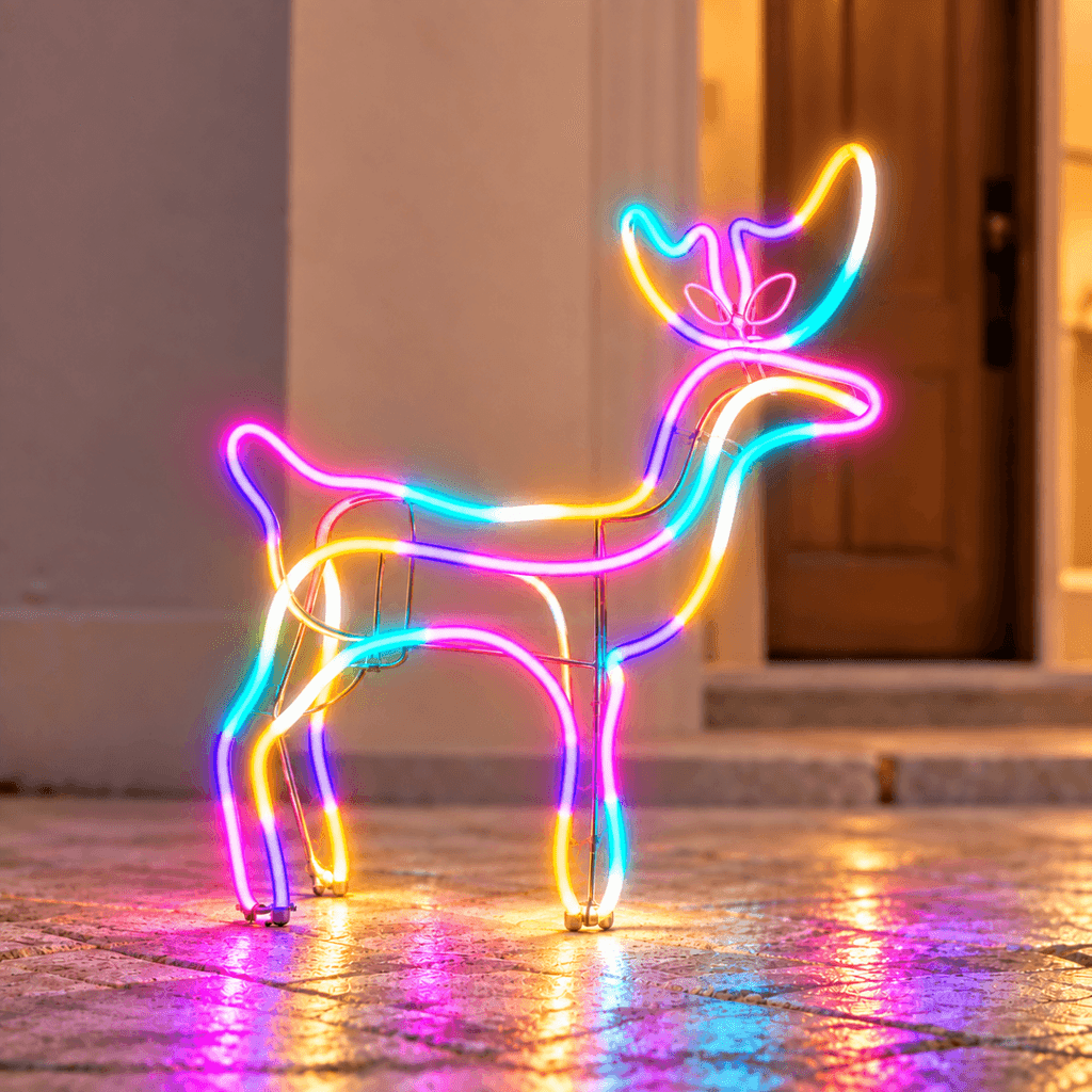 Venadito Armadura Esqueleto Neon Mediano