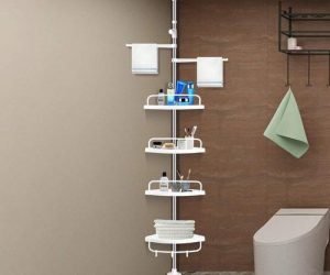 Esquinera organizadora para baño