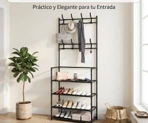 Organizador con Perchero 5 Niveles